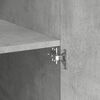 vidaXL Armoire de rangement gris béton 80x42,5x225cm bois d'ingénierie