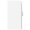 vidaXL Armoire murale de cuisine Lucca blanc brillant bois ing&eacute;nierie