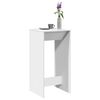 vidaXL Table de bar blanc 51x50x103,5 cm bois d'ing&eacute;nierie