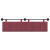 vidaXL T&ecirc;te de lit suspendue Ray&eacute; Bordeaux 190 x 55 x 5 cm tissu