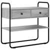 vidaXL Table console Sonoma gris 100 x 40 x 75 cm Bois d'ing&eacute;nierie
