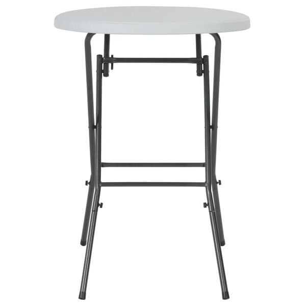 vidaXL Table de bar pliante Blanc 80 x 110 cm PEHD