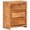 vidaXL Armoire &agrave; tiroirs 60x33x75 cm Bois d'acacia massif