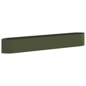 vidaXL Jardin sur&eacute;lev&eacute; Vert olive 300 x 40 x 40 cm Acier
