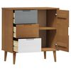 vidaXL Buffet MOLDE Marron 76,5x40x80 cm Bois massif de pin