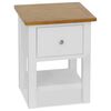 vidaXL Table de chevet 36x30x47 cm Bois de ch&ecirc;ne massif