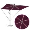 vidaXL Parasol Bordeaux 294 x 200 x 270 cm Polyester et Aluminium