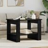 vidaXL Table basse Ch&ecirc;ne noir 72 x 50 x 50 cm Bois d'ing&eacute;nierie