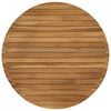 vidaXL Plateau de table &Oslash; 70 x 3,5 Rond Bois de teck massif Naturel