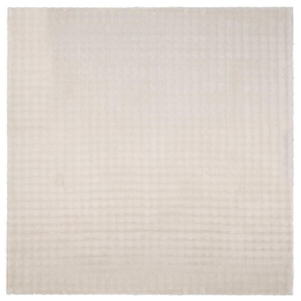 vidaXL Tapis de surface Carr&eacute; Beige 240 x 240 cm