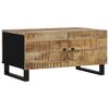 vidaXL Table basse 80x50x40 cm Bois de manguier solide et d'ingénierie