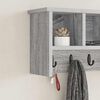vidaXL Porte-manteau mural avec &eacute;tag&egrave;re Sonoma gris 50 x 16 x 26 cm