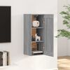 vidaXL Armoire suspendue Sonoma gris 35x34x90 cm Bois d'ing&eacute;nierie
