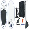 vidaXL Ensemble de planches SUP gonflables Bleu et blanc