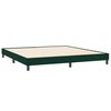 vidaXL Sommier &agrave; lattes de lit et matelas et LED vert fonc&eacute; 180x220cm velours