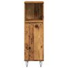 vidaXL Armoire de salle de bain vieux bois 30x30x100cm bois ingénierie
