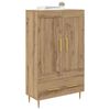 vidaXL Haut Armoire avec tiroir Ch&ecirc;ne artisanal 69,5 x 31 x 115 cm