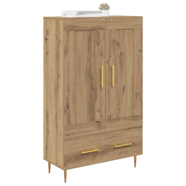 vidaXL Haut Armoire avec tiroir Ch&ecirc;ne artisanal 69,5 x 31 x 115 cm