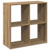vidaXL &Eacute;tag&egrave;re s&eacute;paratrice de pi&egrave;ce ch&ecirc;ne artisanal 69,5x29x69,5 cm