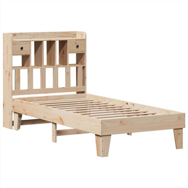 vidaXL Cadre de lit sans matelas 75x190 cm bois de pin massif