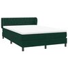 vidaXL Sommier &agrave; lattes de lit et matelas vert fonc&eacute; 160x220cm velours