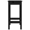 vidaXL Ensemble de bar 5 pcs Noir Bois de pin massif