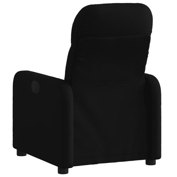 vidaXL Fauteuil inclinable &eacute;lectrique Noir Tissu