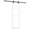 vidaXL Porte coulissante ORKDAL Blanc et Noir 73,5 x 211 cm