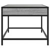vidaXL Table basse avec LED Infinity sonoma gris 50x50x41 cm