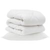 vidaXL Couette avec oreiller 2 pi&egrave;ces Blanc Microfibre