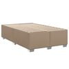 vidaXL Sommier &agrave; lattes de lit matelas cappuccino 120x190cm similicuir