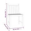 vidaXL Ensemble à manger de jardin 5pcs Bois de teck massif