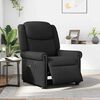 vidaXL Fauteuil massage inclinable électrique noir brillant similicuir