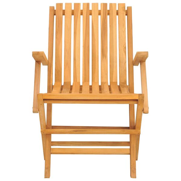vidaXL Chaises de jardin pliantes lot de 6 61x67x90cm bois massif teck