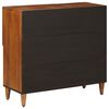 vidaXL Buffet avec porte Noyer 80 x 33 x 75 cm Bois de mangue massif