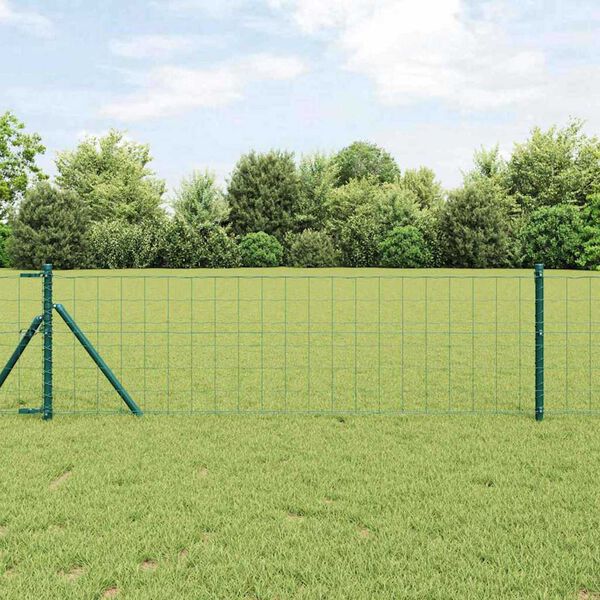 vidaXL Clôture Euro Vert 0.4 x 10 m Fer revêtu de PVC