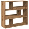 vidaXL Biblioth&egrave;que/S&eacute;parateur de pi&egrave;ce ch&ecirc;ne artisanal 100x33x94,5 cm