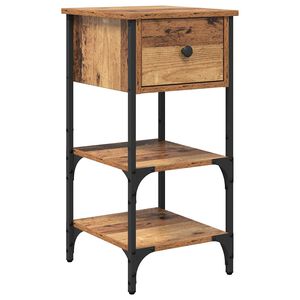 vidaXL Cabinet de chevet Marron 33,5 x 36 x 70 cm Bois d&rsquo;ing&eacute;nierie