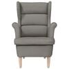 vidaXL Fauteuil taupe 74x84x100 cm tissu