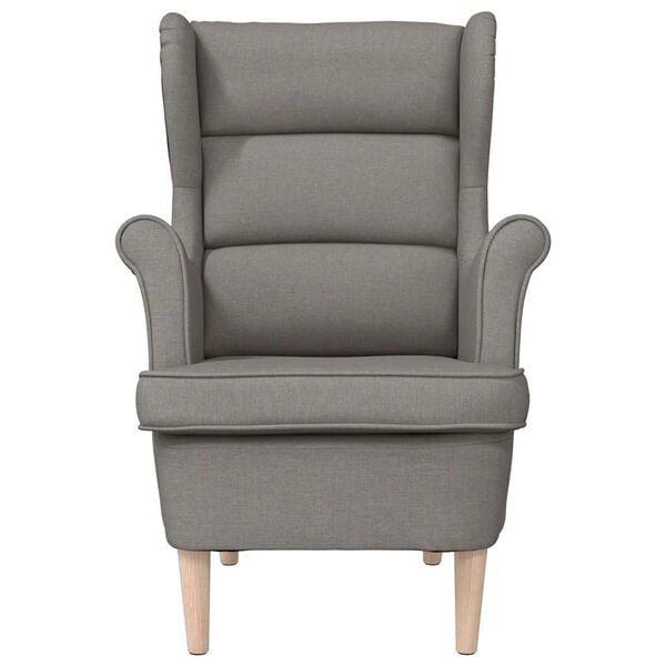 vidaXL Fauteuil taupe 74x84x100 cm tissu