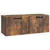 vidaXL Meuble TV mural Ch&ecirc;ne fum&eacute; 78,5 x 31 x 30 cm Bois d'ing&eacute;nierie