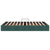 vidaXL Lit de Rangement avec matelas Vert fonc&eacute; 120 x 200 cm Velours