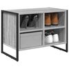 vidaXL Cabinet &agrave; chaussures avec stockage Gris Sonoma 60 x 35 x 44 cm