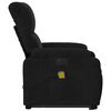 vidaXL Fauteuil inclinable de massage électrique noir tissu microfibre