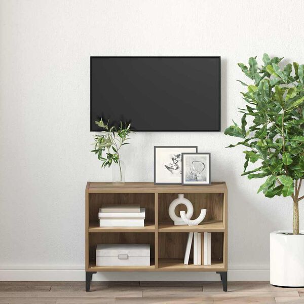 vidaXL Ensemble meuble TV Marron 69,5 x 30 x 50 cm Bois d'ing&eacute;nierie