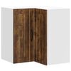 vidaXL Armoire d'angle murale de cuisine Lucca ch&ecirc;ne fum&eacute;