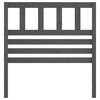 vidaXL T&ecirc;te de lit Gris 106x4x100 cm Bois massif de pin