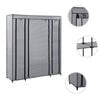 vidaXL Armoire avec compartiments et tiges Gris 150x45x176 cm Tissu
