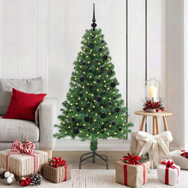 vidaXL Sapin de No&euml;l artificiel Vert 150 cm PVC, Acier et Plastique