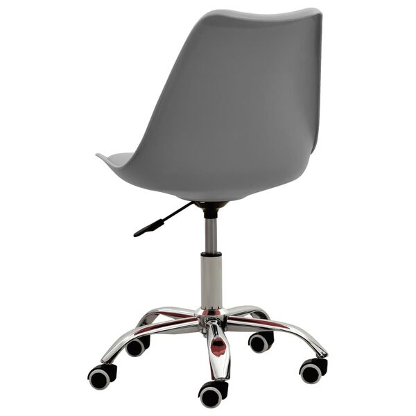 vidaXL Chaise à manger Gris Similicuir